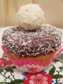 Kókuszkocka muffin (Raffaello-val.) recept fotója