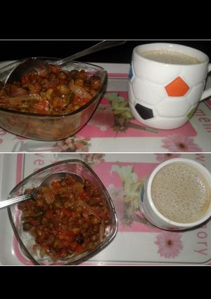 A picture of Stir fried Kala Chana.