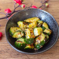 Smacked cucumber 🥒 🌶 A picture of Smacked cucumber 🥒 🌶.