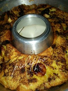 Foto resep Banana Bread Pudding with Vanilla Sauce #RabuBaru