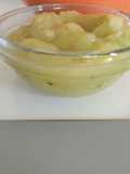Helado de melón tuna, uva