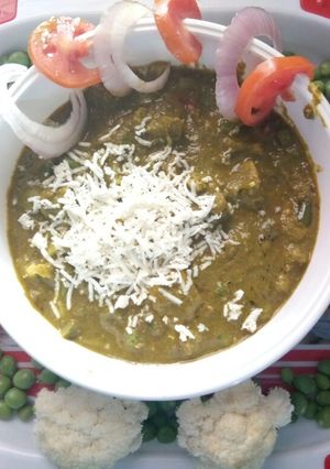 વેજ હૈદરાબાદી સબ્જી(Veg Hyderabadi sabji recipe in Gujarati) રેસીપી મુખ્ય ફોટો