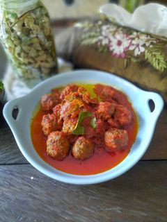 Foto resep Bola daging balado