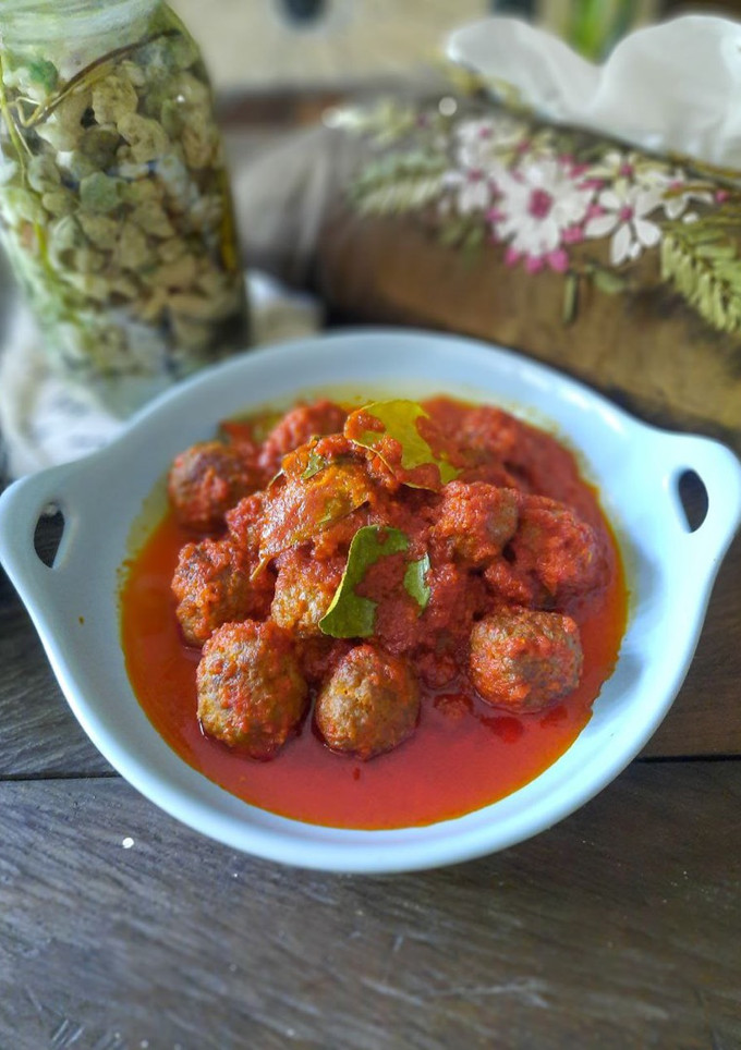 Foto resep Bola daging balado