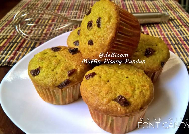 163. Muffin Pisang Pandan