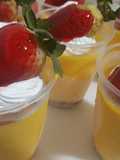 Vasos de flan de maracuyá