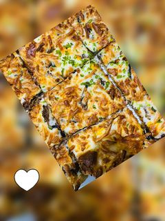 عکسی از دستور پیتزا مخلوط گوشت و قارچ ♥️
