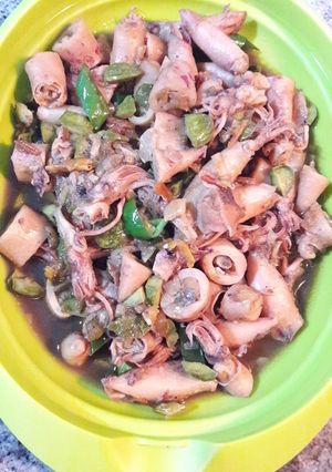 Foto resep Cumi Asin pete