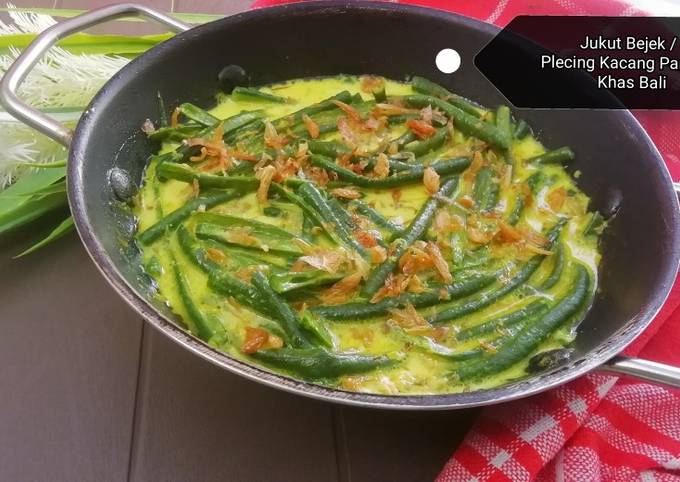 Langkah Mudah untuk Menyiapkan Jukut Bejek / Plecing Kacang Panjang Khas Bali, Bikin Ngiler
