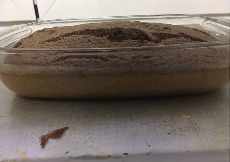 Bizcocho fit de avena y café