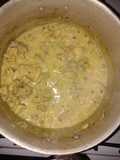 Pollito cremoso con mostaza