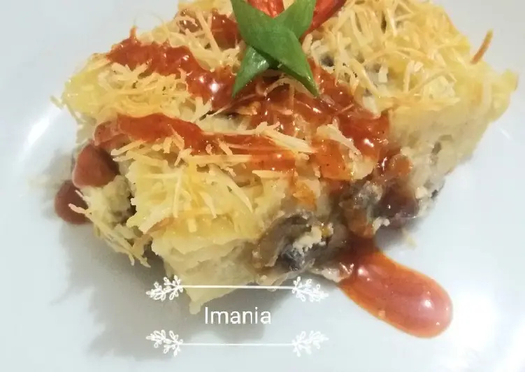 Resep Populer Lasagna saus bolognese Ala Rumahan