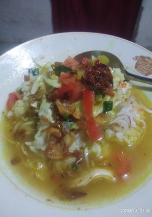 Foto resep Soto ayam kuah kuning