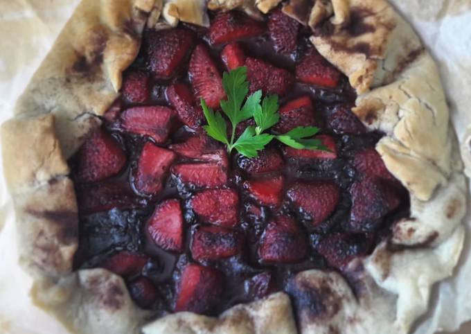 Tarte fraises-chocolat [VEGAN]