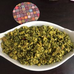 A picture of Egg Spinach Scramble or Anda Palak Bhurji.
