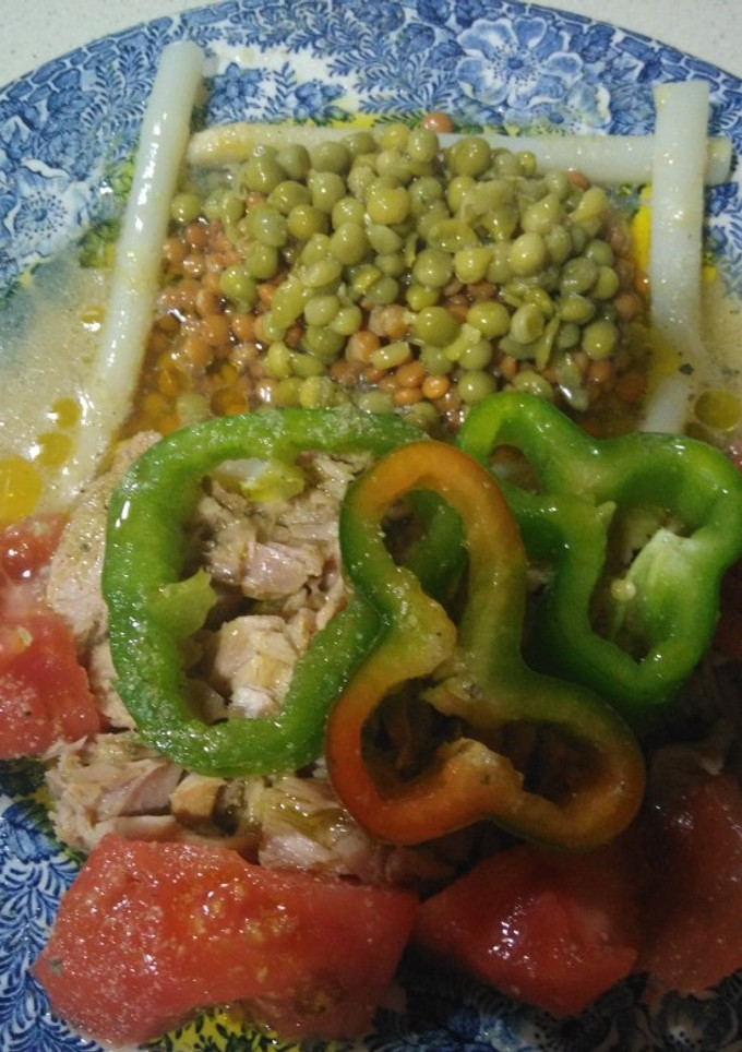 Una foto de Ensalada de lentejas