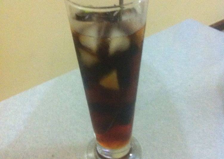 Es Cincau Hitam Sirup Moka 🍹