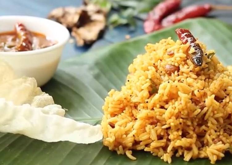 Healthy Recipe of Puliyogare Puliyodharai Tamarind Rice