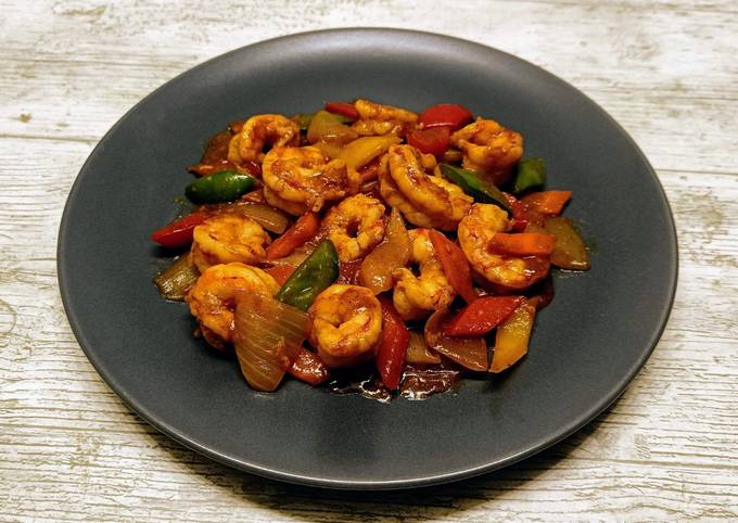 Gambas Con Verduras, Curry Y Cinco Especias Chinas Receta De Foodie Orc ...