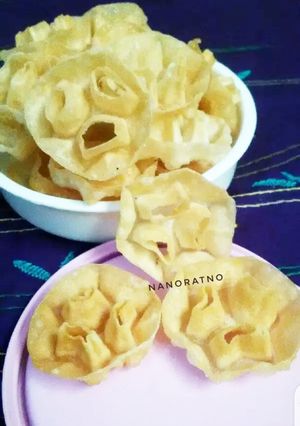 Foto resep KEMBANG Goyang(matahari)