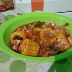 A picture of Cumi udang jagung asam manis pedas.