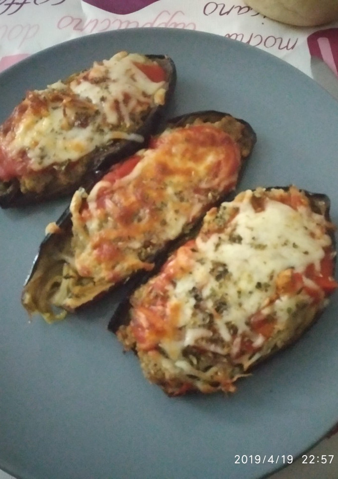 Una foto de Berenjenas rellenas al horno