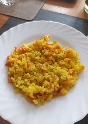 Una foto de Arroz con verduras