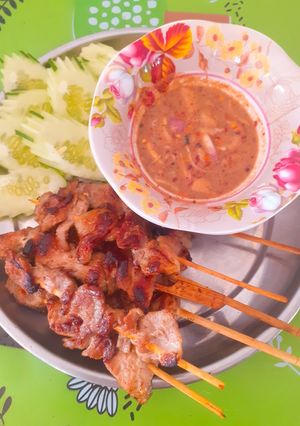 รูปของ หมูปิ้งปลาร้า..คีโต