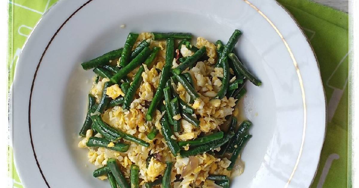 Resep Orak Arik Telur Kacang Panjang Oleh Aini Mama 2n 2r Cookpad