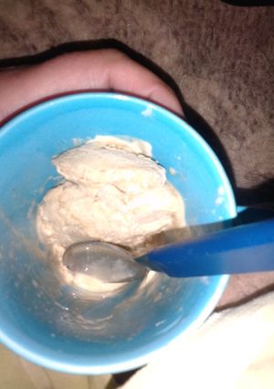Una foto de Helado con 3 huevos y 1/4 vaso vino tinto