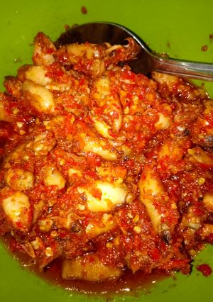 Foto resep Balado cumi baby asin