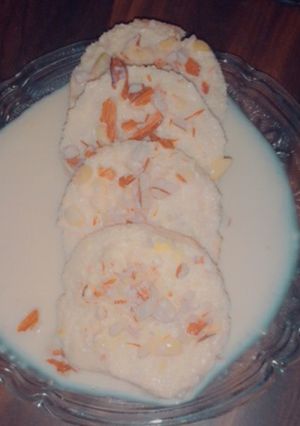 A picture of Bread Rasmalai.
