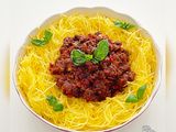 Courge spaghetti à la bolognaise