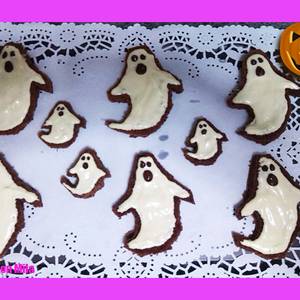 Recetas fáciles para Halloween, fantasmas de chocolate
