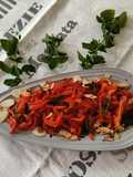 Peperoni con menta e mandorle
