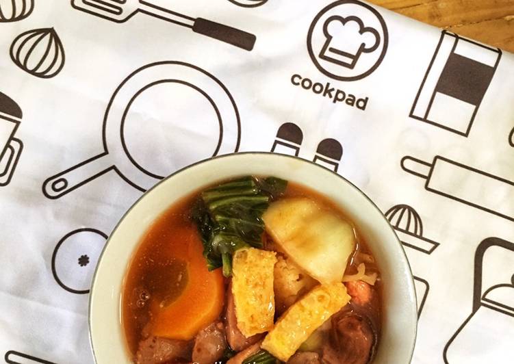 Proses memasak Cap Jay Merah Anti Gagal