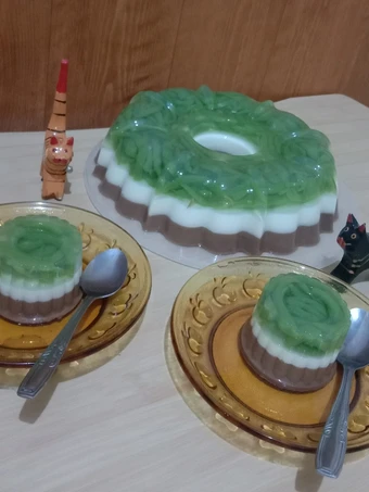 Langkah Gampang Membuat Resep 🍮 Puding Cendol 🍮 yang Bisa Manjain Lidah Anti Ribet, Mantap