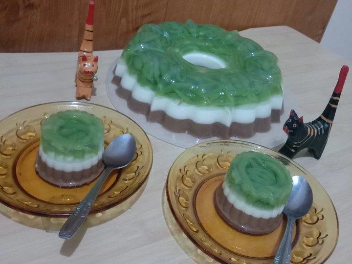 Langkah Gampang Membuat Resep 🍮 Puding Cendol 🍮 yang Bisa Manjain Lidah Anti Ribet, Mantap