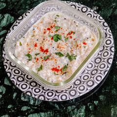 Banana stem Raita A picture of Banana stem Raita.