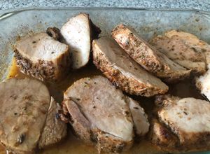 Una foto de Pulpa de pierna de cerdo al horno