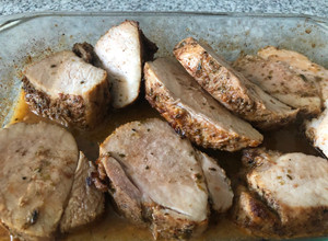Una foto de Pulpa de pierna de cerdo al horno