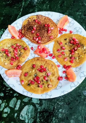 A picture of Mango Pancakes.