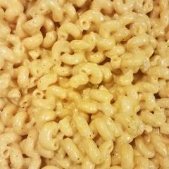 A picture of Homemade mac and cheese.