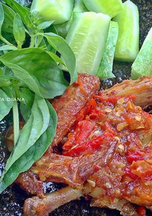 Foto resep Ayam penyet pedas manis