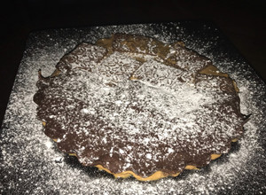 Una foto de Torta chocotorta con crema de leche y queso crema más dulce de leche