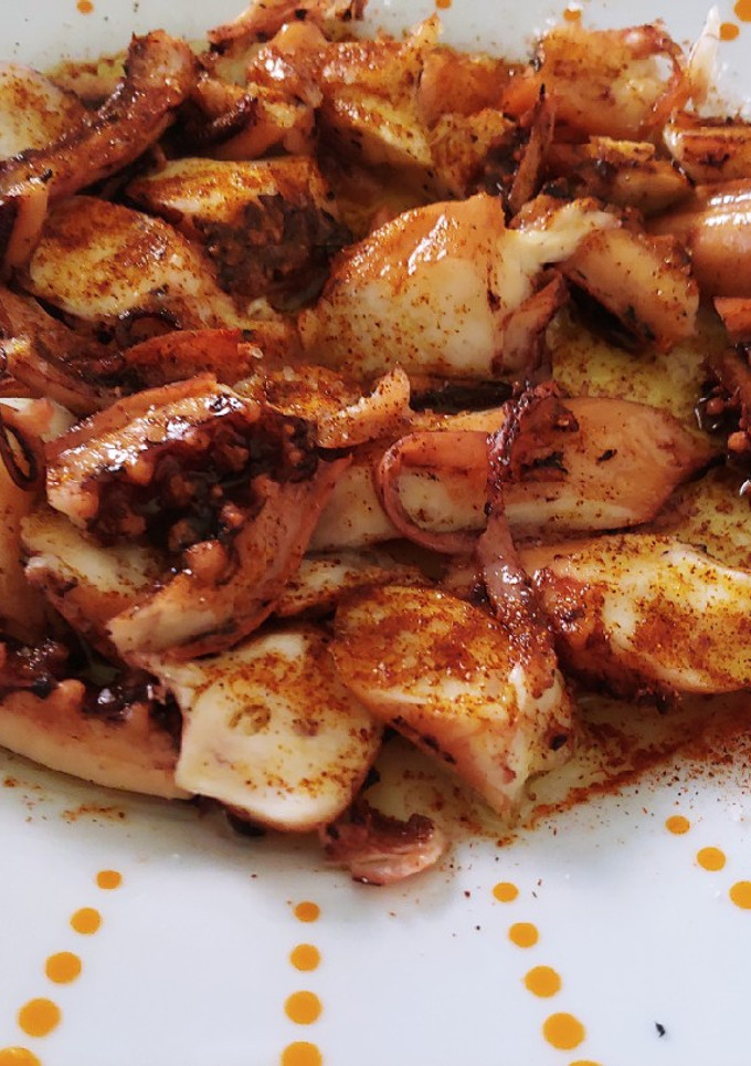 Una foto de Pulpo a la gallega sin patatas
