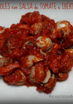 Foto principal de Caracoles con salsa de tomate e ibéricos