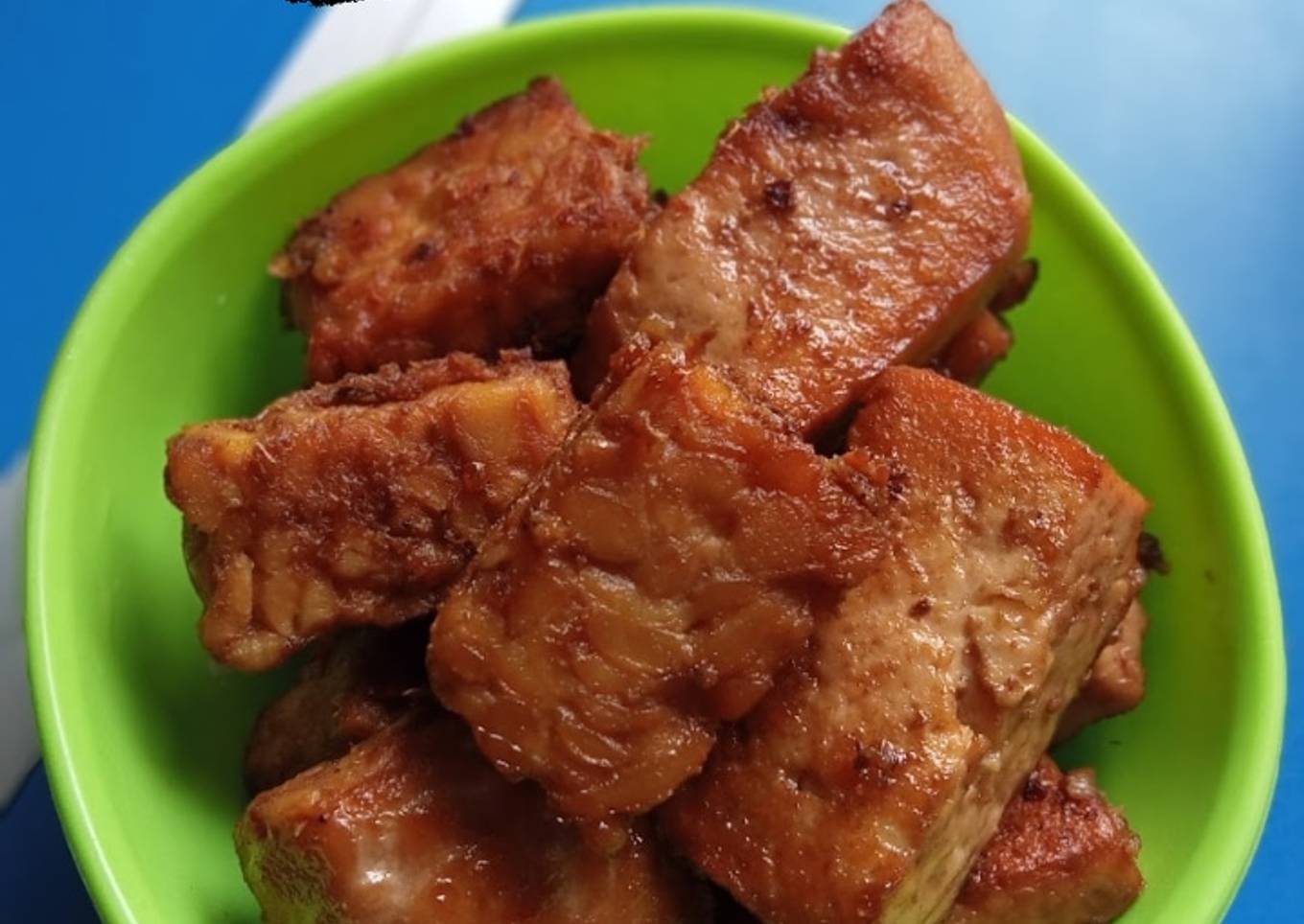 Tahu tempe bacem mungil