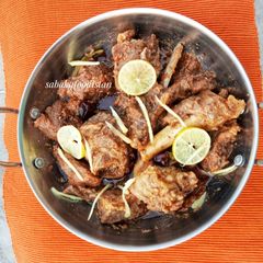 A picture of Butt Mutton Karahi 😋❤🍲.
