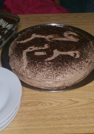 صورة لوصفة كيكه بكريمه الزبدة والكاكاو